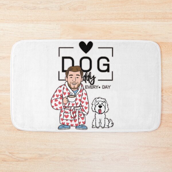 Item preview, Dog Dad All Day Every Day – Cozy Morning with a Kuvasz designed and sold by GoodyPaws.