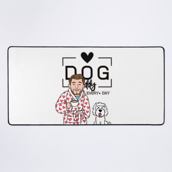Item preview, Dog Dad All Day Every Day – Cozy Morning with a Kuvasz designed and sold by GoodyPaws.