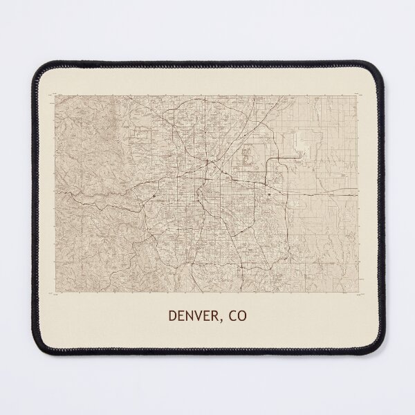 Item preview, DENVER, CO 100K Topographical Map Vintage designed and sold by PGHPhotoCo.