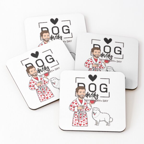 Item preview, Dog Dad All Day Every Day – Cozy Morning with a Kuvasz designed and sold by GoodyPaws.
