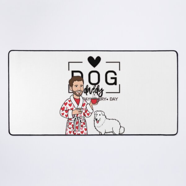 Item preview, Dog Dad All Day Every Day – Cozy Morning with a Kuvasz designed and sold by GoodyPaws.