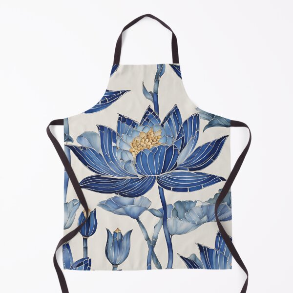 Item preview, Chinese Mosaic Lotus Blue & White designed and sold by Glam-OOTD.