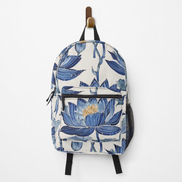 Item preview, Chinese Mosaic Lotus Blue & White designed and sold by Glam-OOTD.