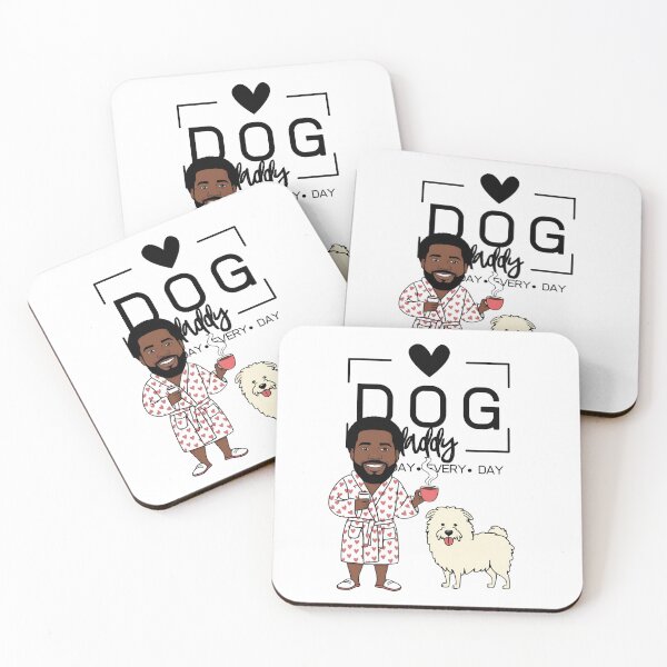 Item preview, Dog Dad All Day Every Day – Cozy Morning with a Pyrenean Sheepdog designed and sold by GoodyPaws.