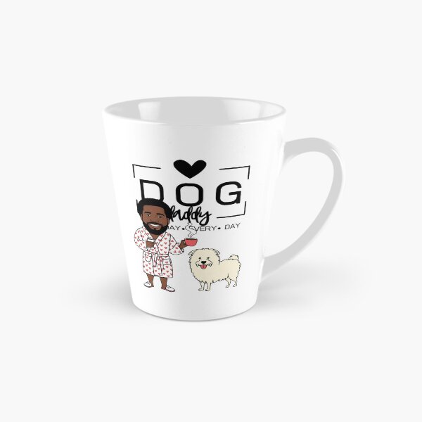 Item preview, Dog Dad All Day Every Day – Cozy Morning with a Pyrenean Sheepdog designed and sold by GoodyPaws.