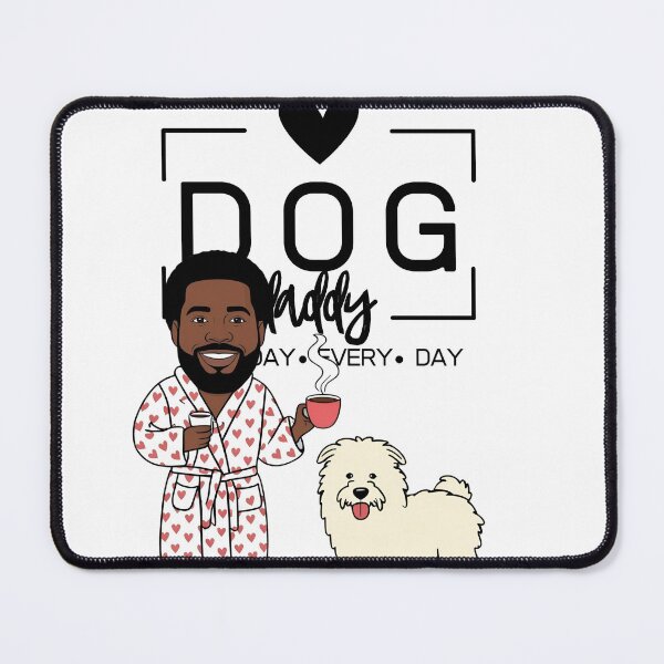 Item preview, Dog Dad All Day Every Day – Cozy Morning with a Pyrenean Sheepdog designed and sold by GoodyPaws.