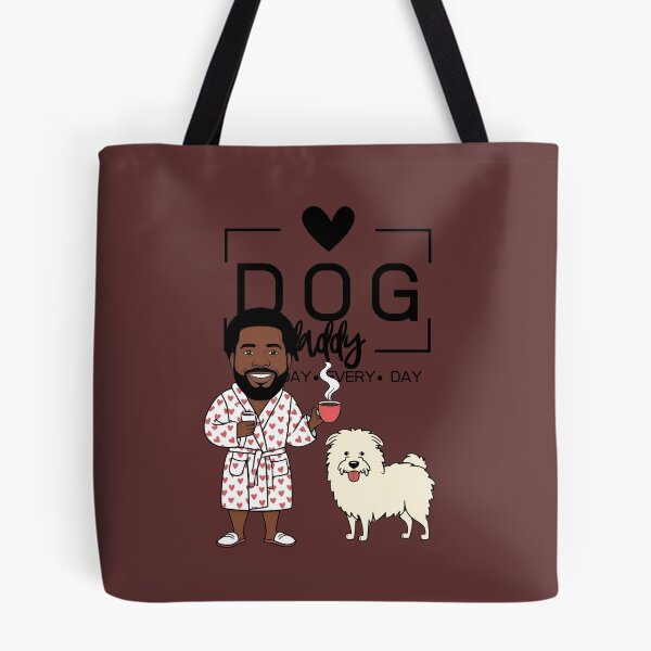 Item preview, Dog Dad All Day Every Day – Cozy Morning with a Pyrenean Sheepdog designed and sold by GoodyPaws.