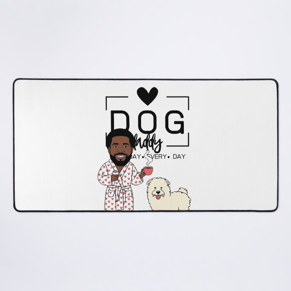 Item preview, Dog Dad All Day Every Day – Cozy Morning with a Pyrenean Sheepdog designed and sold by GoodyPaws.