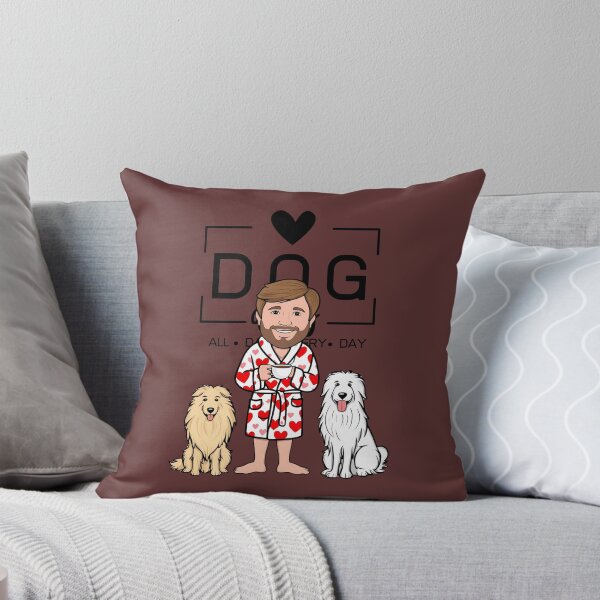 Item preview,  Dog Dad All Day Every Day – Cozy Morning with a Pyrenean Sheepdog designed and sold by GoodyPaws.