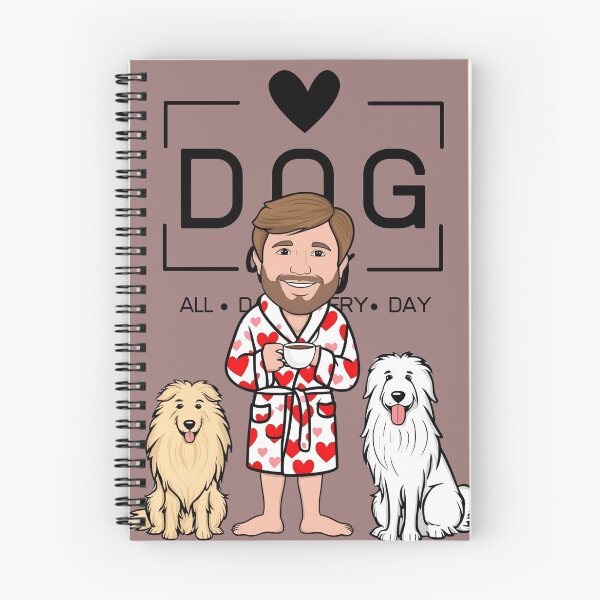 Item preview,  Dog Dad All Day Every Day – Cozy Morning with a Pyrenean Sheepdog designed and sold by GoodyPaws.
