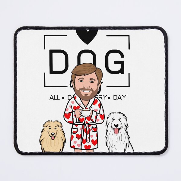 Item preview,  Dog Dad All Day Every Day – Cozy Morning with a Pyrenean Sheepdog designed and sold by GoodyPaws.