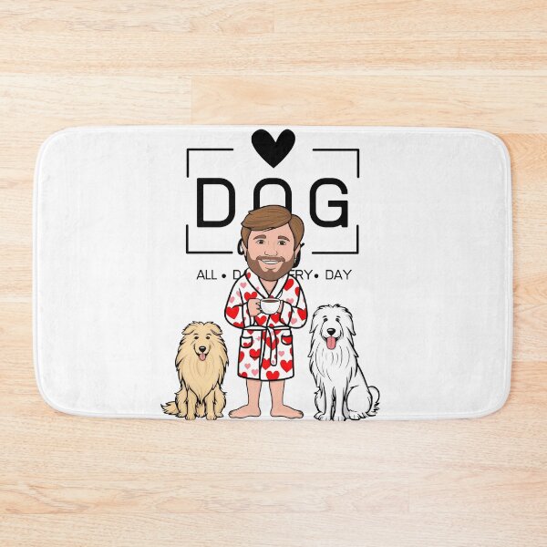 Item preview,  Dog Dad All Day Every Day – Cozy Morning with a Pyrenean Sheepdog designed and sold by GoodyPaws.