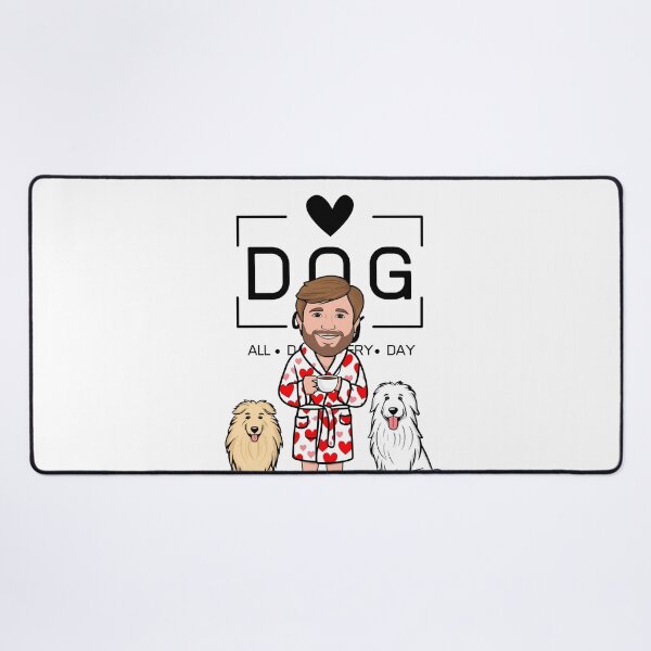 Item preview,  Dog Dad All Day Every Day – Cozy Morning with a Pyrenean Sheepdog designed and sold by GoodyPaws.