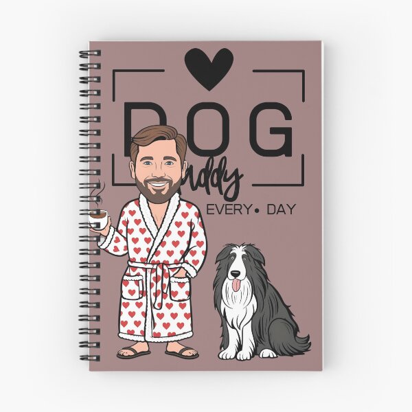 Item preview, Dog Dad All Day Every Day – Cozy Morning with a Pyrenean Sheepdog designed and sold by GoodyPaws.