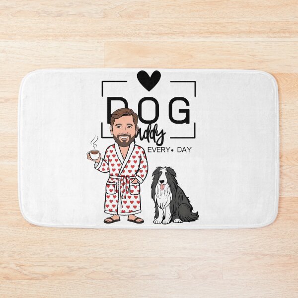 Item preview, Dog Dad All Day Every Day – Cozy Morning with a Pyrenean Sheepdog designed and sold by GoodyPaws.