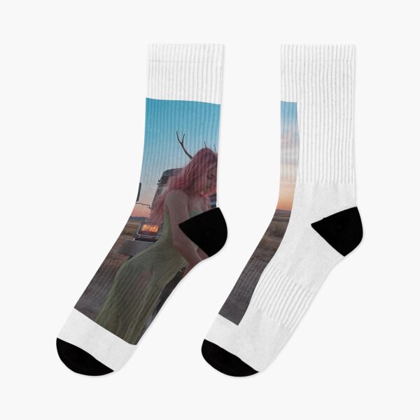 Item preview, Xenia and her dog in the Nevada desert. designed and sold by szbotond.