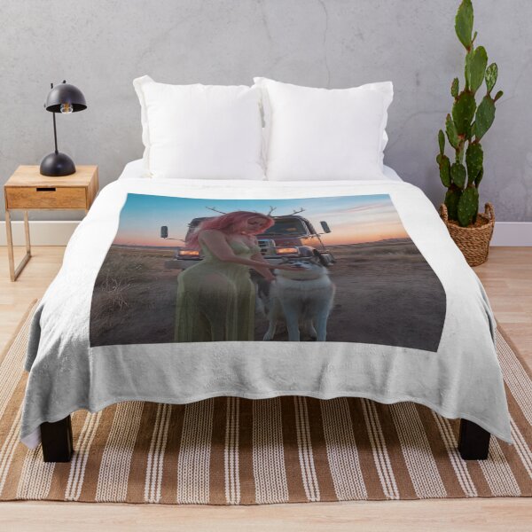 Item preview, Xenia and her dog in the Nevada desert. designed and sold by szbotond.