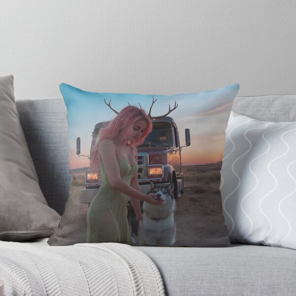 Item preview, Xenia and her dog in the Nevada desert. designed and sold by szbotond.