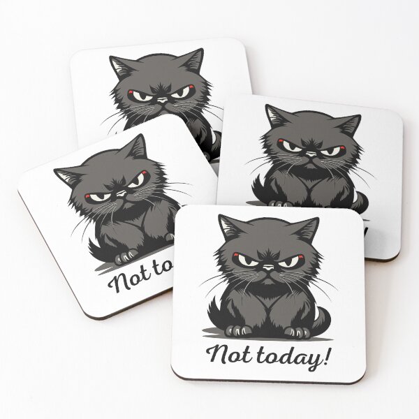 Item preview, Not today! Cat designed and sold by aipolohu.