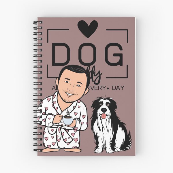 Item preview, Dog Dad All Day Every Day – Cozy Morning with a Pyrenean Sheepdog designed and sold by GoodyPaws.