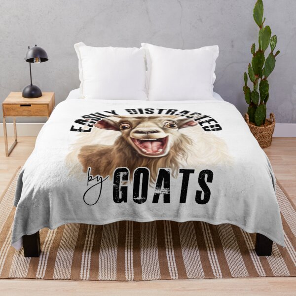 Item preview, Easily Distracted by Goats – Funny Goat-Themed Design designed and sold by Aredbox.
