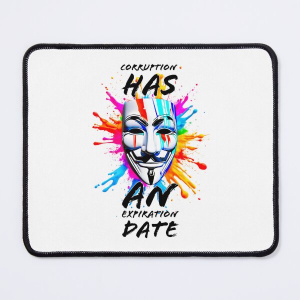 Item preview, Protest slogans. Anonymous. Corruption has end date. designed and sold by Drone-tees.