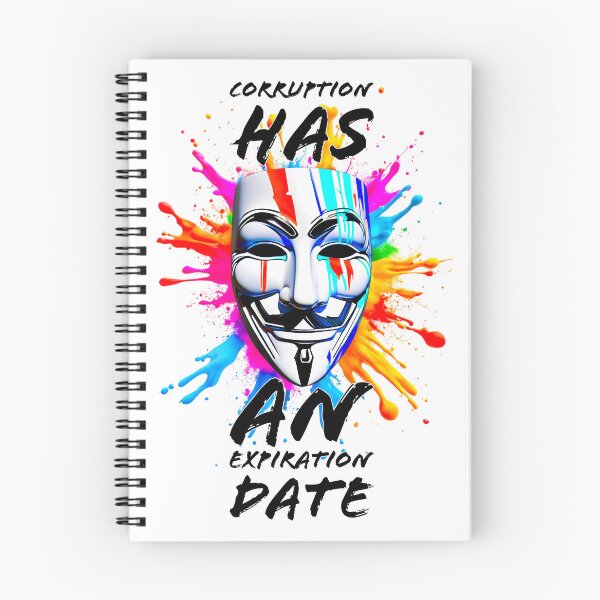 Item preview, Protest slogans. Anonymous. Corruption has end date. designed and sold by Drone-tees.