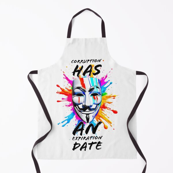 Item preview, Protest slogans. Anonymous. Corruption has end date. designed and sold by Drone-tees.