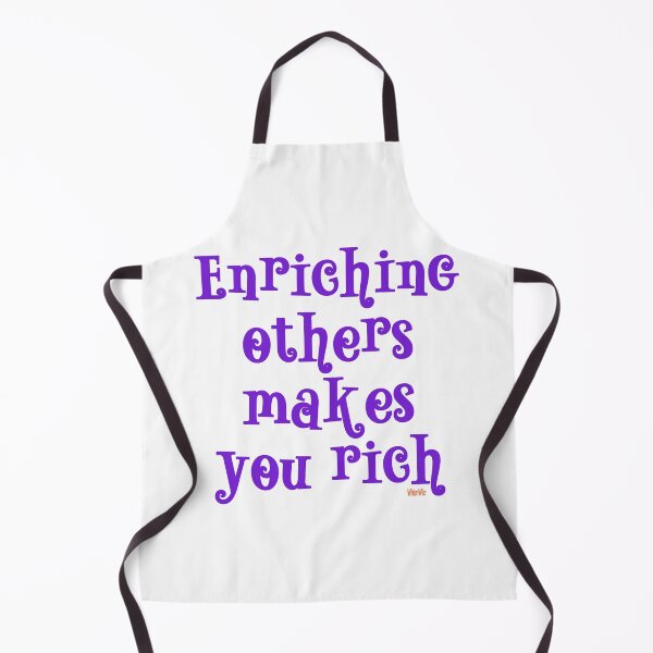 Item preview, Enriching Others Makes You Rich - Purple Text designed and sold by WhimWiz.