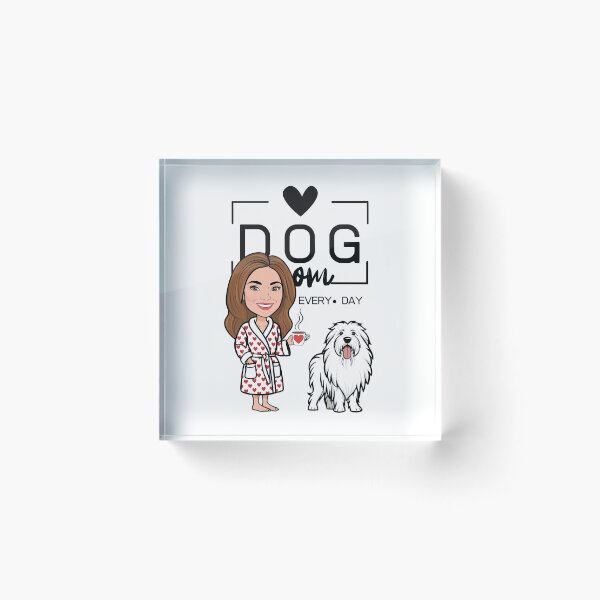 Item preview, Dog Mom All Day Every Day – Cozy Morning with a Pyrenean Sheepdog designed and sold by GoodyPaws.