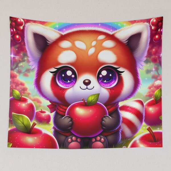 Item preview, Red Pand holding a apple  designed and sold by Jbl55.