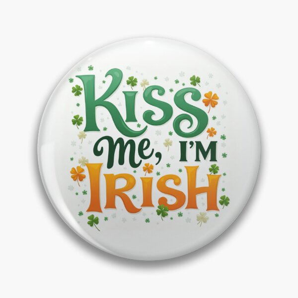 Artikelvorschau, Kiss Me I'm Irish – Frakturschrift mit keltischem Motiv entworfen und verkauft von uniQuin.