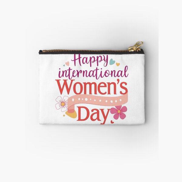 Item preview, 'Happy International Women's Day' T-Shirt Celebrating All Kind of Women Love & Support designed and sold by Merch Your Vibes.