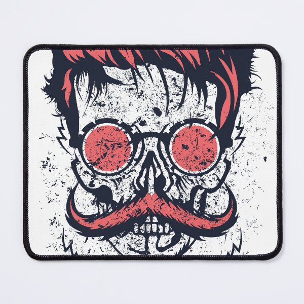 Item preview, skull hipster logo hairstyle skull quote humor funny fantasy crown mustache round sunglasses designed and sold by Achille3777.