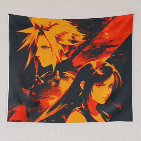 Item preview, Tifa & Cloud - 1 designed and sold by Infinite-Aspire.