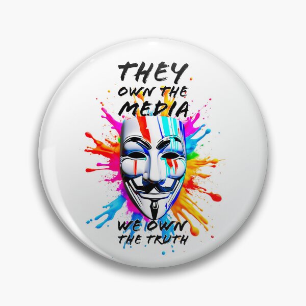 Item preview, Protest slogans. Anonymous. They own the media. designed and sold by Drone-tees.