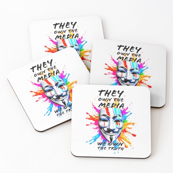 Item preview, Protest slogans. Anonymous. They own the media. designed and sold by Drone-tees.