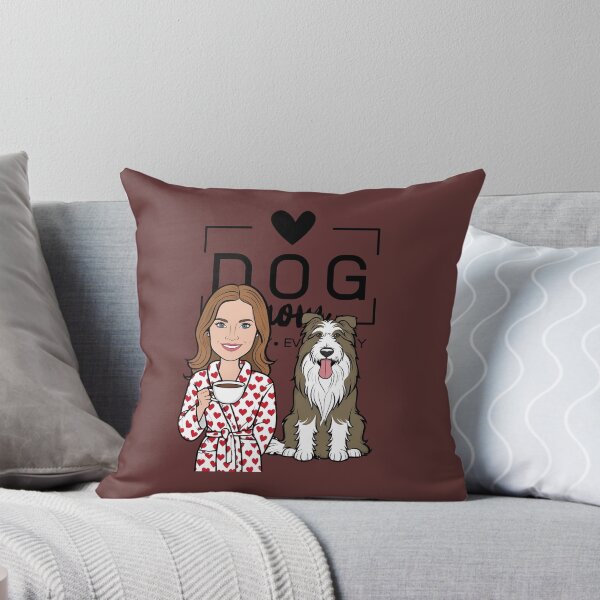 Item preview, Dog Mom All Day Every Day – Cozy Morning with a Pyrenean Sheepdog designed and sold by GoodyPaws.