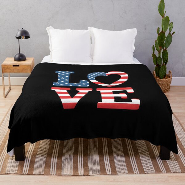 Item preview, United States of America Flag Love designed and sold by macadolie.