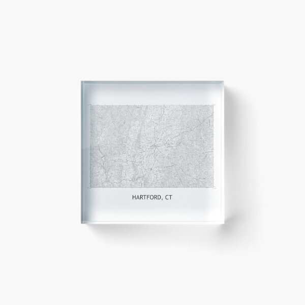 Item preview, HARTFORD, CT 100K Topographical Map Black and White designed and sold by PGHPhotoCo.