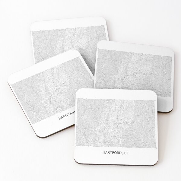 Item preview, HARTFORD, CT 100K Topographical Map Black and White designed and sold by PGHPhotoCo.