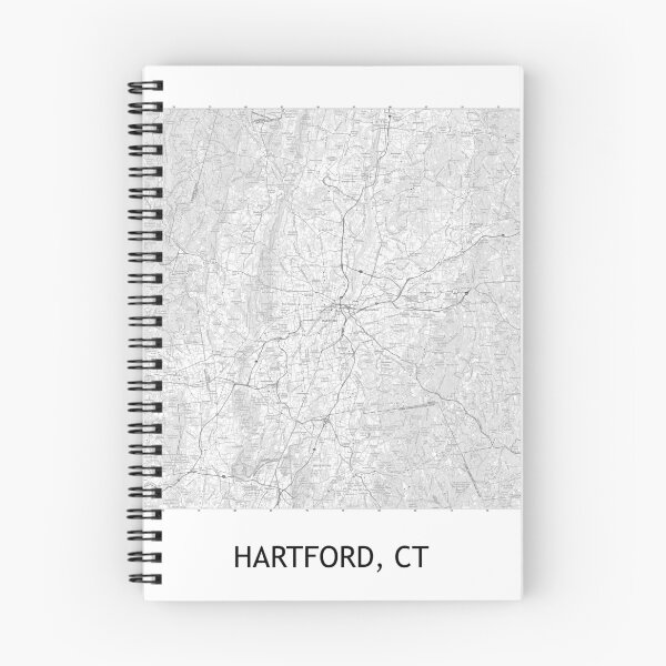 Item preview, HARTFORD, CT 100K Topographical Map Black and White designed and sold by PGHPhotoCo.