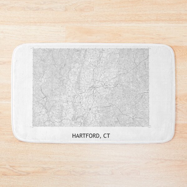 Item preview, HARTFORD, CT 100K Topographical Map Black and White designed and sold by PGHPhotoCo.