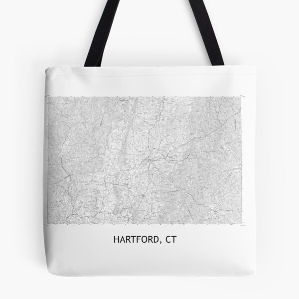 Item preview, HARTFORD, CT 100K Topographical Map Black and White designed and sold by PGHPhotoCo.