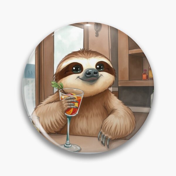 Item preview, Socialising Sloth with a cocktail designed and sold by SLOTHology.