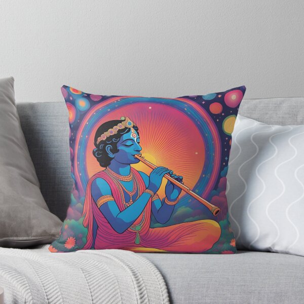 Item preview, Krishna playing flute at midnight designed and sold by Cat keeper .