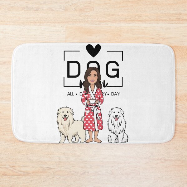 Item preview, Dog Mom All Day Every Day – Cozy Morning with a Pyrenean Sheepdog designed and sold by GoodyPaws.