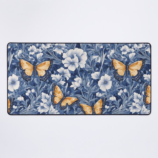 Item preview, Chinese Mosaic Grassland & Butterfly Blue & White designed and sold by Glam-OOTD.