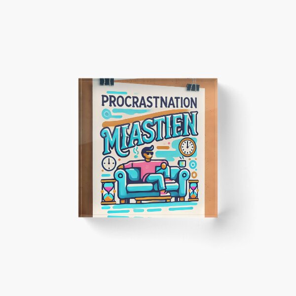 Item preview, "Certified Procrastination Master – The Art of Doing It Later" designed and sold by Marcinkowski-studio .