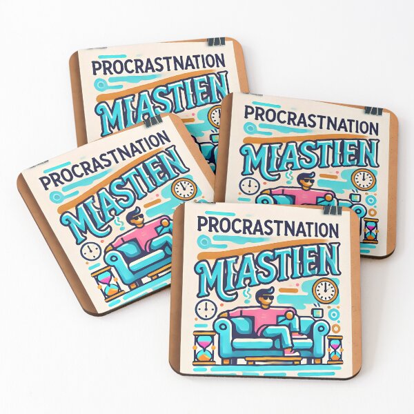 Item preview, "Certified Procrastination Master – The Art of Doing It Later" designed and sold by Marcinkowski-studio .
